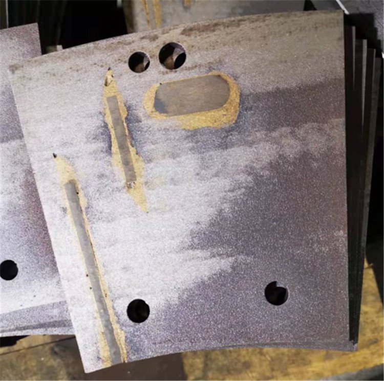 Placa de desgaste pulverizadora